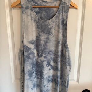 Lululemon Tie Dye Sleeveless Tank Top Blue Gray
